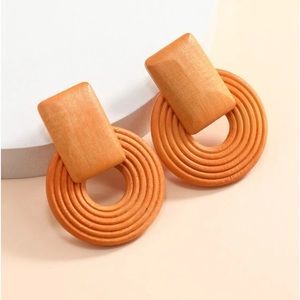 Square & Circle Decor Earrings